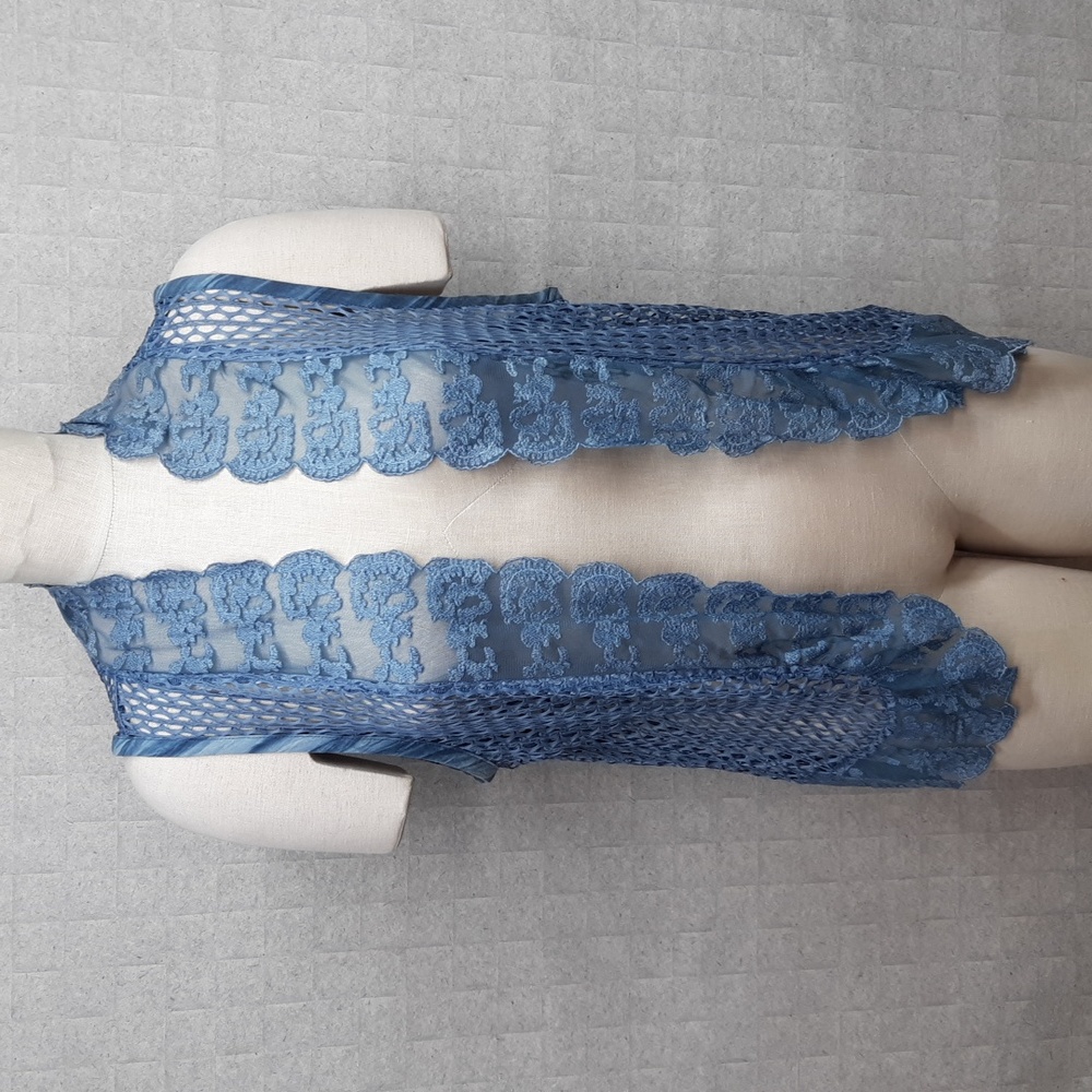 Chico's Open Weave Vest